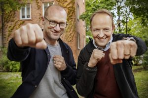 Per Haraldsson och Olle Sjölin på Larmify.
